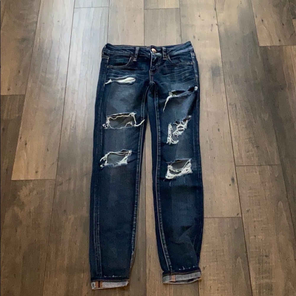American Eagle ripped jeans